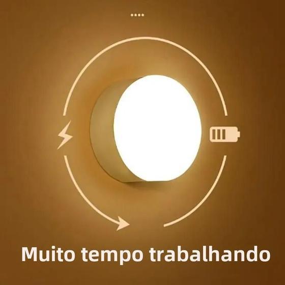 Luz de Led Recarregável Usb Com Sensor de Movimento