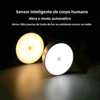 Luz de Led Recarregável Usb Com Sensor de Movimento